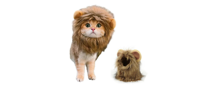 Turn Your Cat into the King of the Jungle with a Stylish Lion Mane Wig