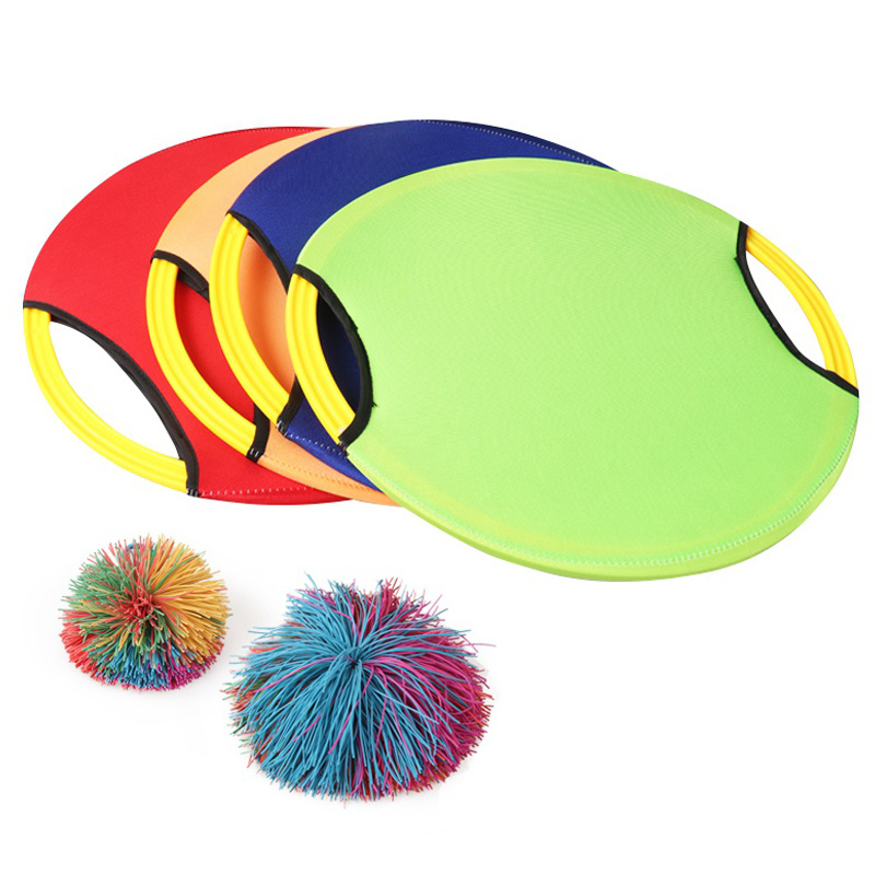 2x Bouncy Discs Paddle Ball Game
