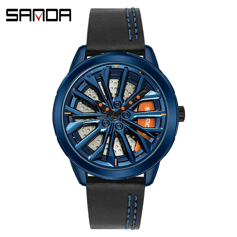 SANDA P1063 2023 Mens Rim Hub Watch Wheel